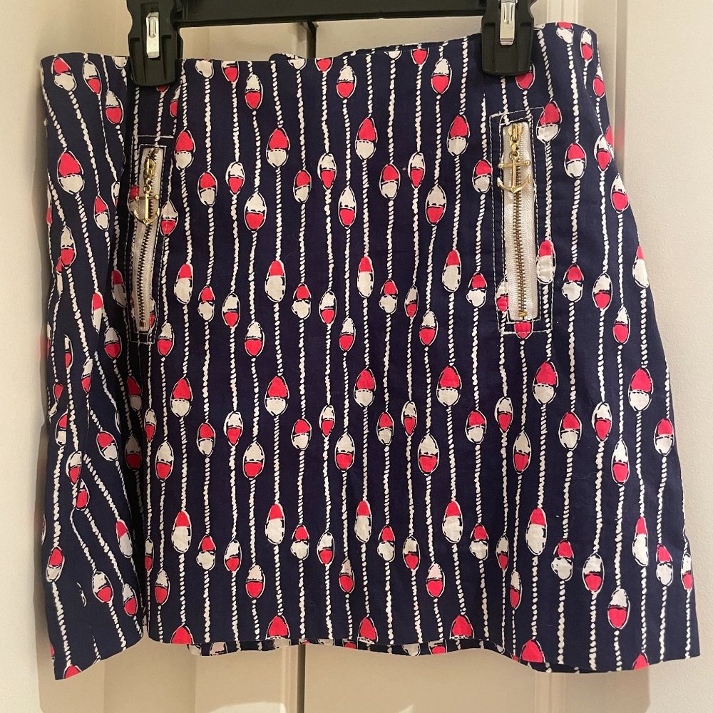 Lilly Pulitzer Navy Buoy Anchor Skort